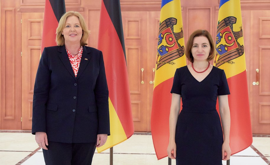 Maia Sandu și Președinta Bundestagului Republicii Federale Germania, Bärbel Bas