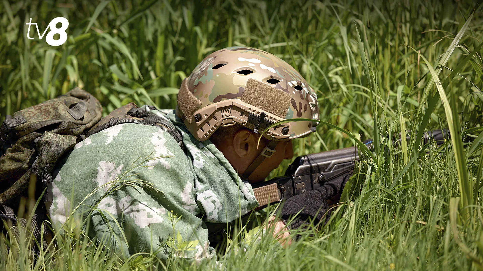 soldat in iarba