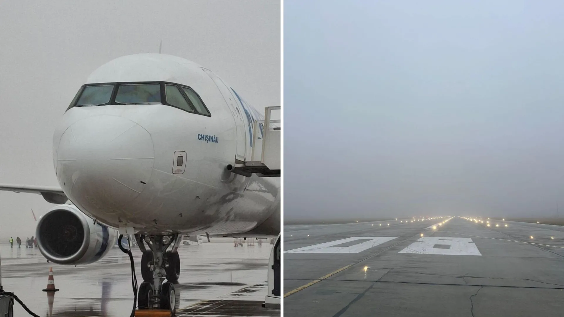 Nereguli la Aeroportul Chișinău? Sistemul de lumini pentru condiții de ceață ar funcționa cu abateri. Reacția instituției