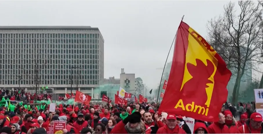 протест бельгия