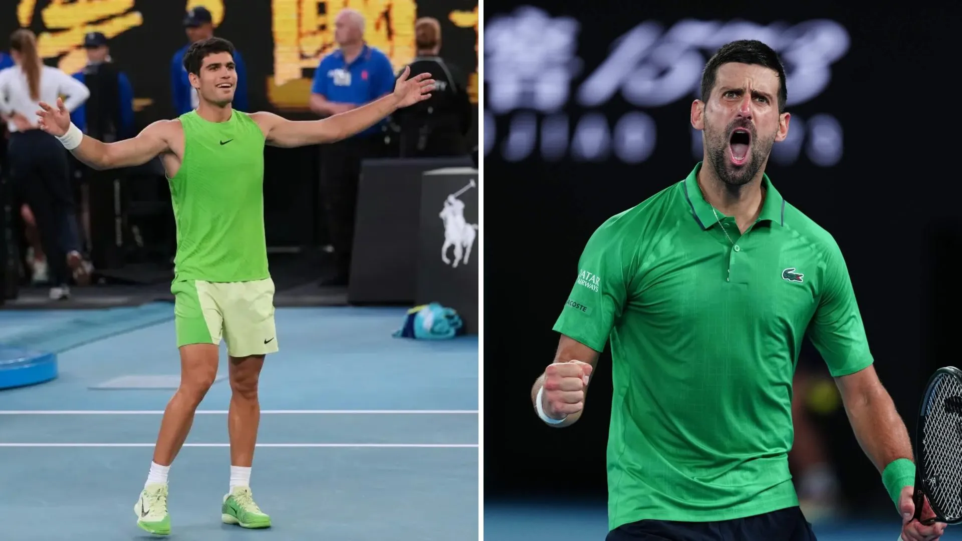 Zi istorică la Australian Open: Carlos Alcaraz și Novaj Djokovic vor juca în marea finală la masculin