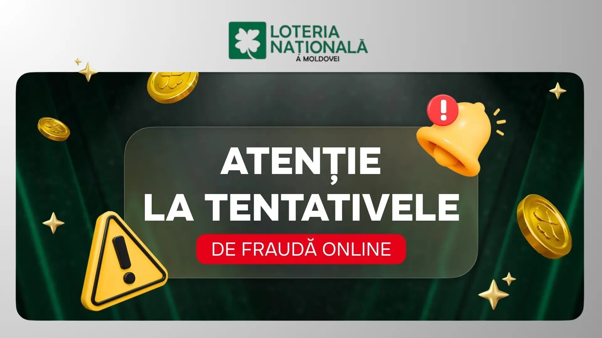 Atenție la tentativele de fraudă online: Informați-vă exclusiv din sursele oficiale ale Loteriei Naționale a Moldovei