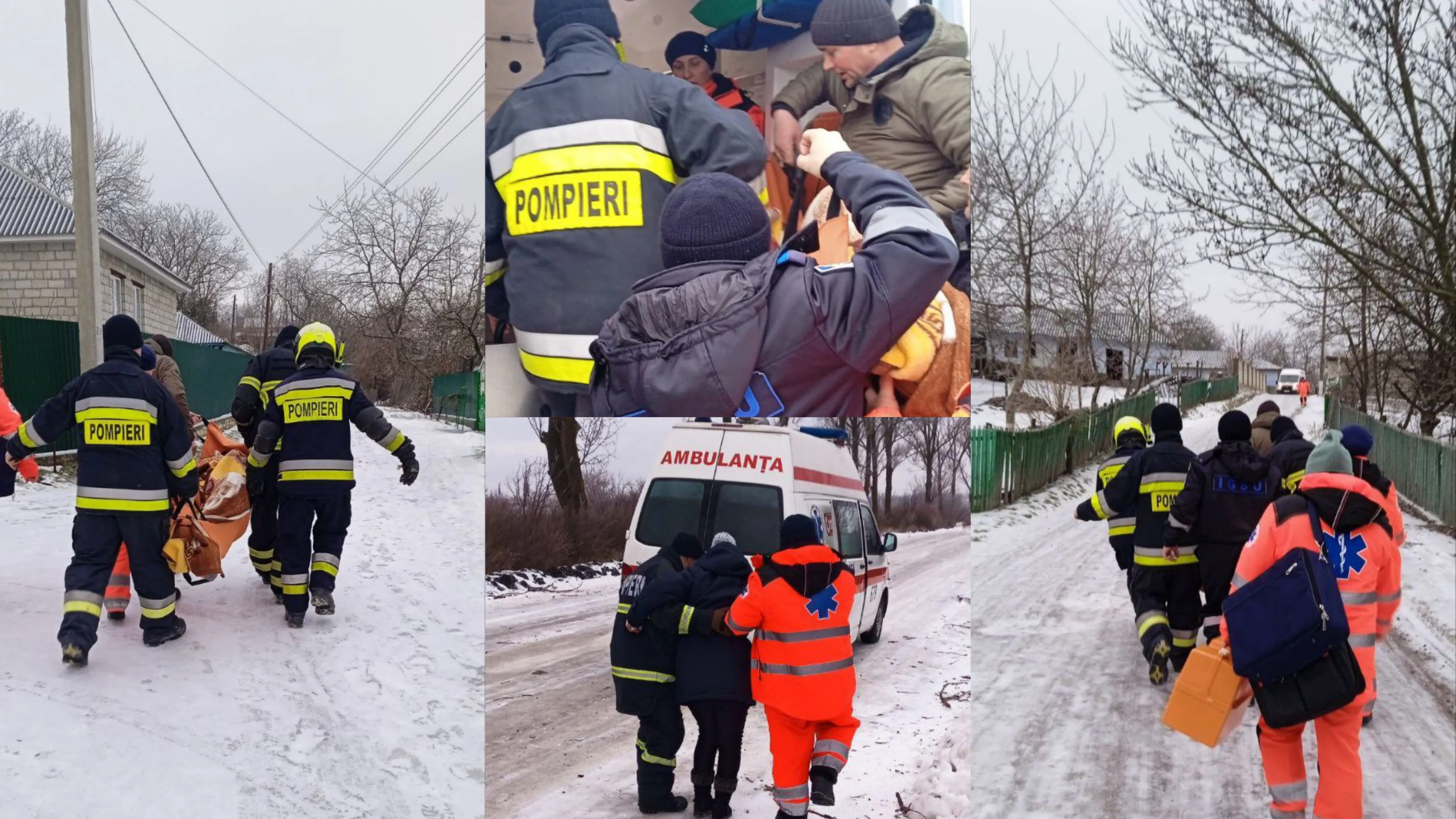 76 de misiuni de salvare în ultimele 24 de ore: Autobuz cu 18 pasageri deblocat, ambulanțe tractate și copaci căzuți