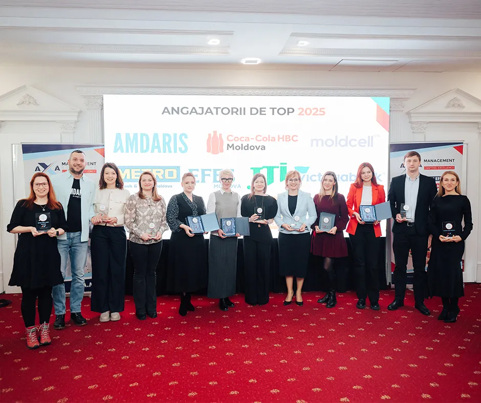Orange Moldova este Top angajator în Republica Moldova în 2025, conform studiului realizat de AXA Management Consulting /P/