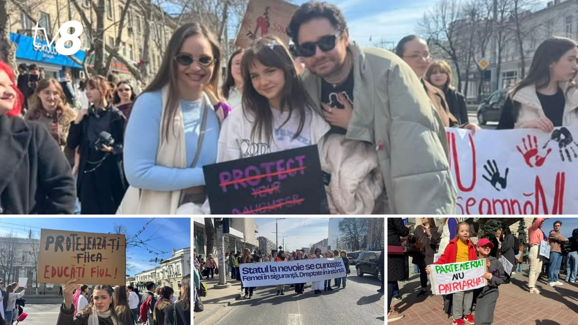 /VIDEO/ „Femei în siguranță. Dreptate în instanță”: Marșul feminist a adunat o mulțime de oameni în Chișinău