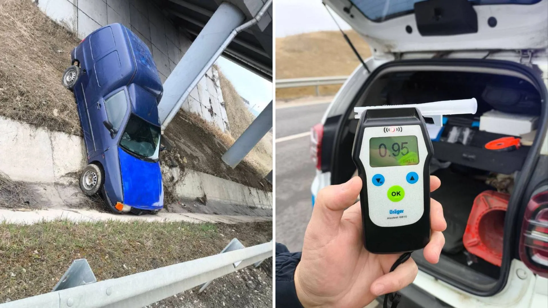 Oaspete lăsat fără mașină: Gazda beată a ajuns în șanț la Fălești