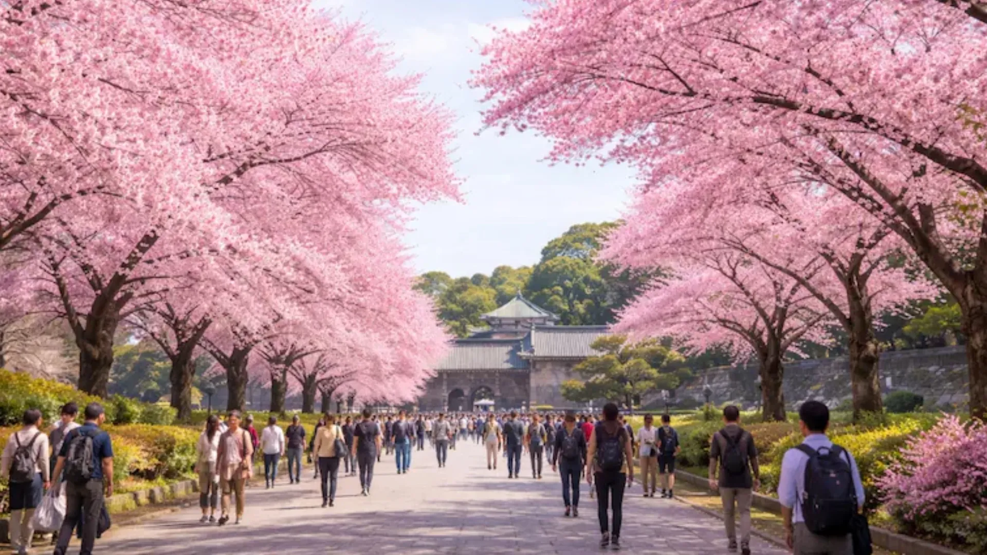 /VIDEO/ Sezonul sakura la Tokyo: Mii de turiști din toată lumea vin să admire cireșii înfloriți