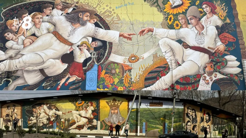 /FOTO/ Muralul „Maluri de Prut”, inaugurat la Călărași: Omagiu adus memoriei și valorilor comune