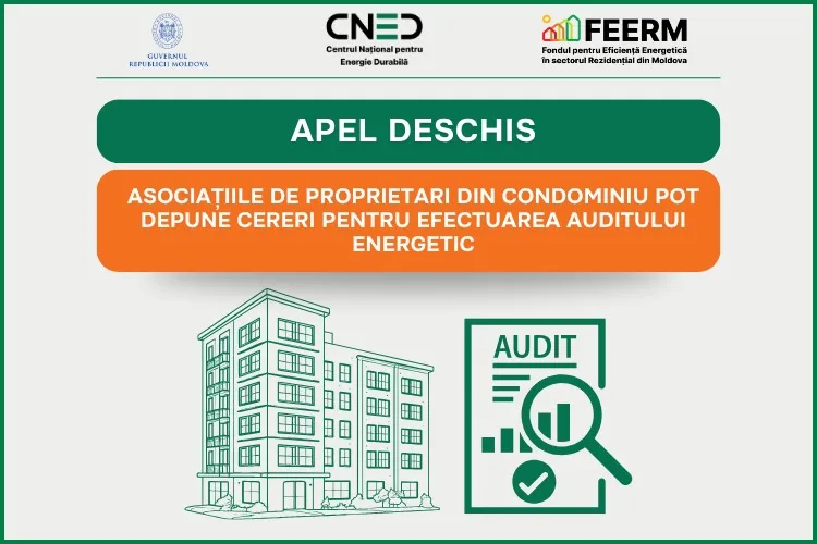 CNED lansează apel pentru identificarea asociațiilor de proprietari eligibile la finanțare pentru eficință energetică /P/