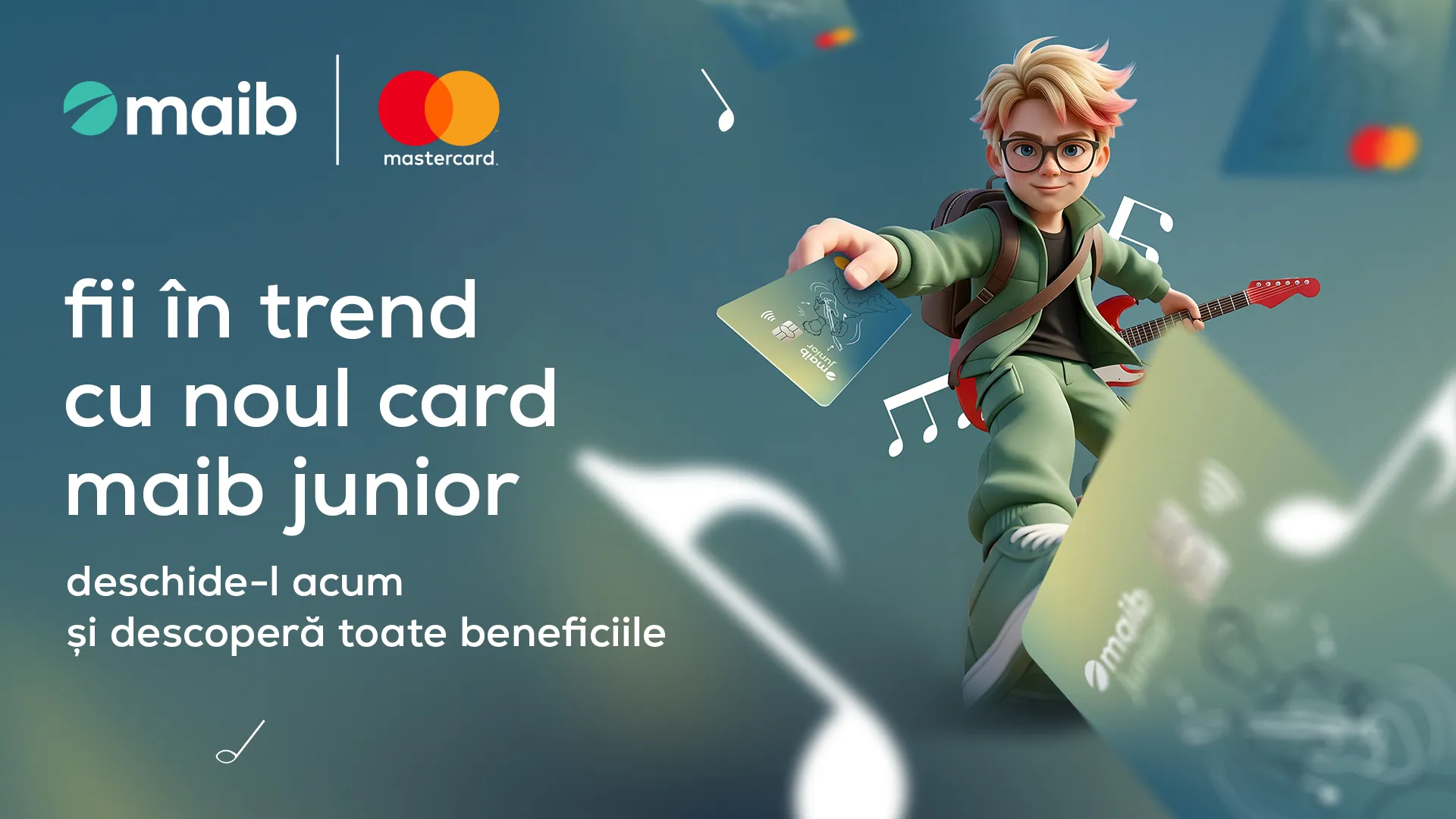 Premieră pentru Moldova: un design inovator al cardului Mastercard maib junior /P/
