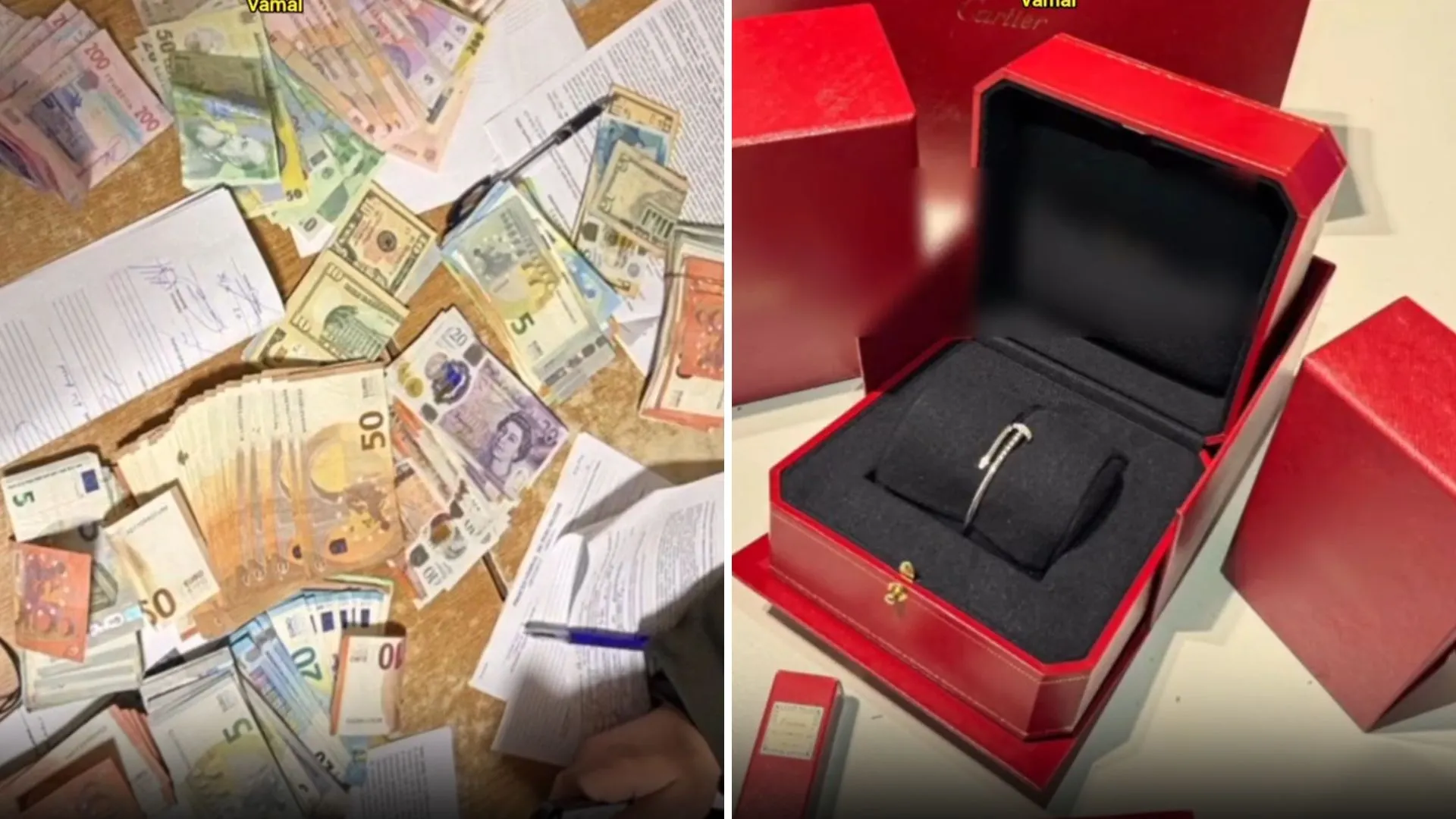 /VIDEO/ Operațiune de milioane a poliției și vameșilor: Bani, bijuterii sau lingouri, scoase din circuitul ilegal la frontieră