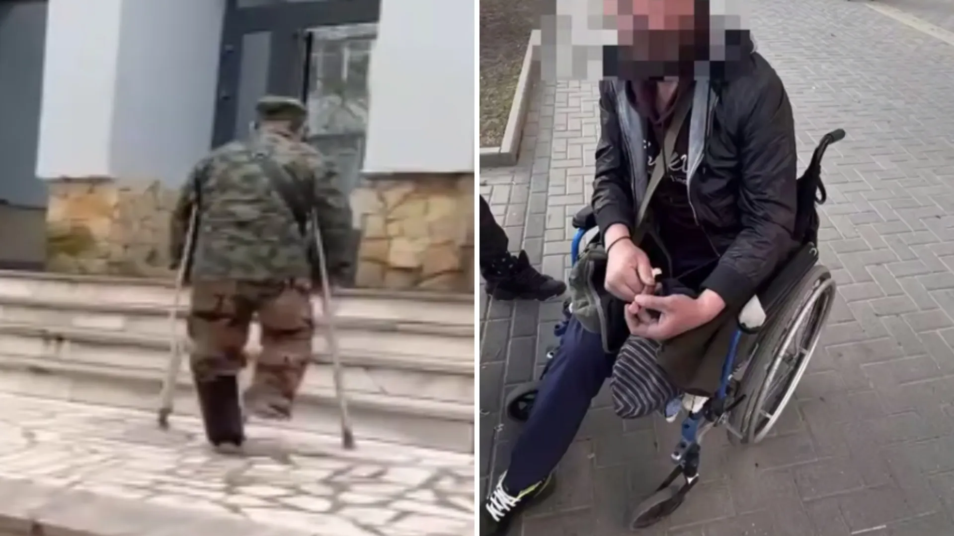 /VIDEO/ „Lumii dacă îi e jale, dă”: Doi cerșetori au fost reținuți în Chișinău. S-au „vindecat” ca prin minune