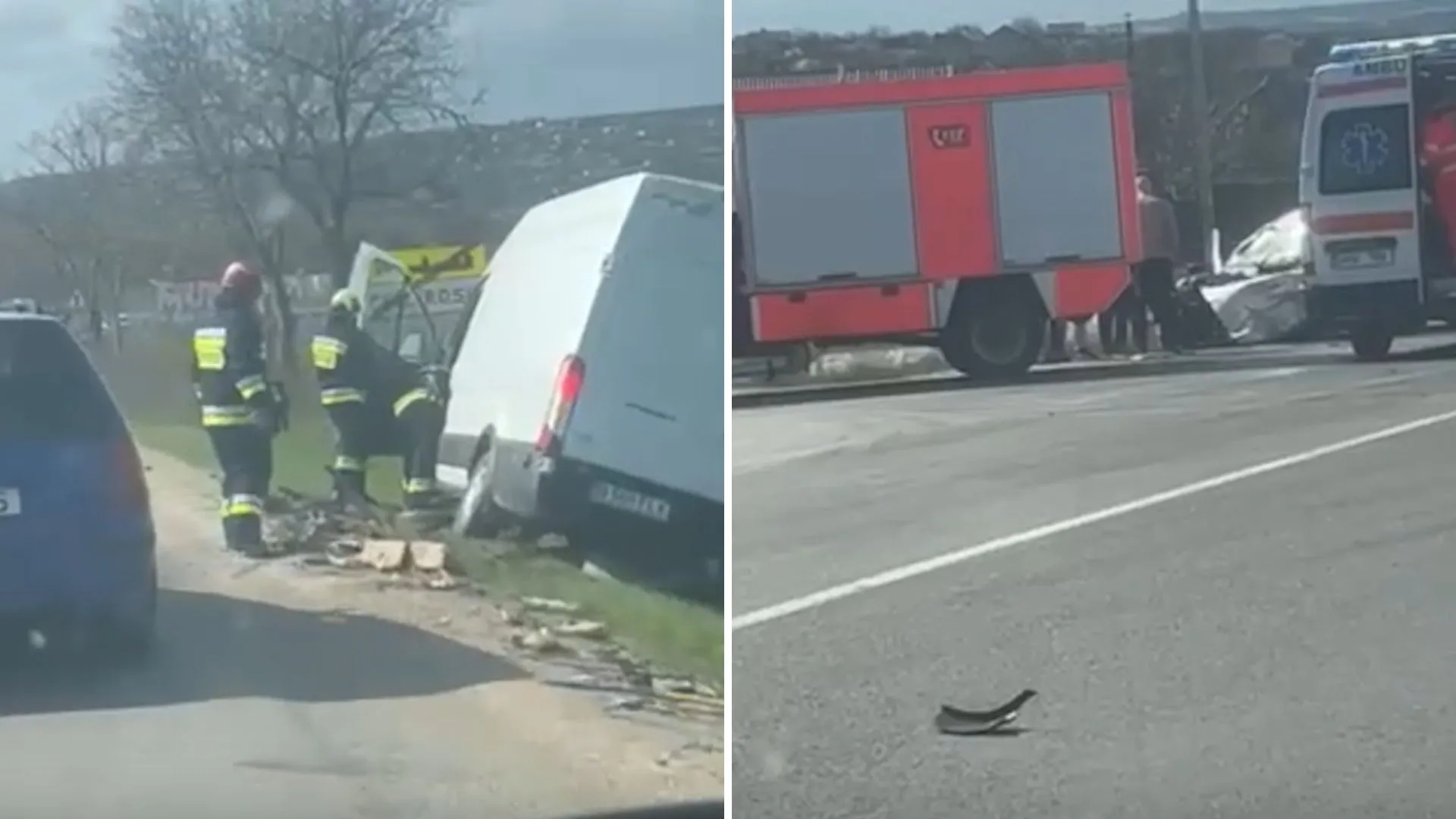 /VIDEO/ Accident grav în raionul Anenii Noi: Un șofer a ajuns la spital după ce două mașini s-au ciocnit violent