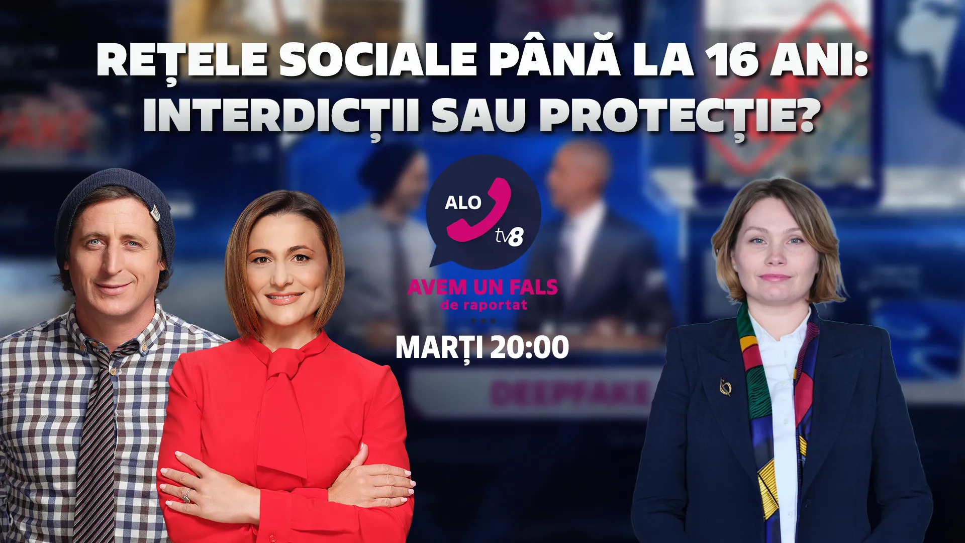 /PROMO/ Rețele sociale până la 16 ani - interdicții sau protecție? Cât de pregătită e Moldova - de la 20:00, la „Alo, TV8”!