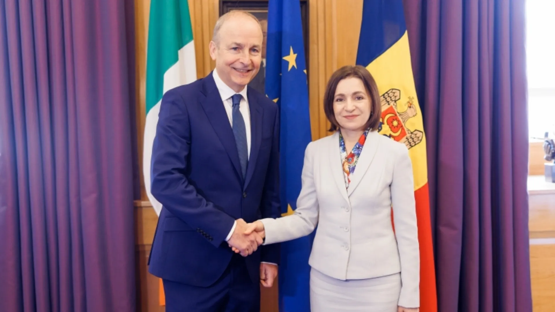 /VIDEO/ Sprijin de la Dublin pentru Chișinău. Premierul Irlandei: „Viitorul Moldovei este în UE”