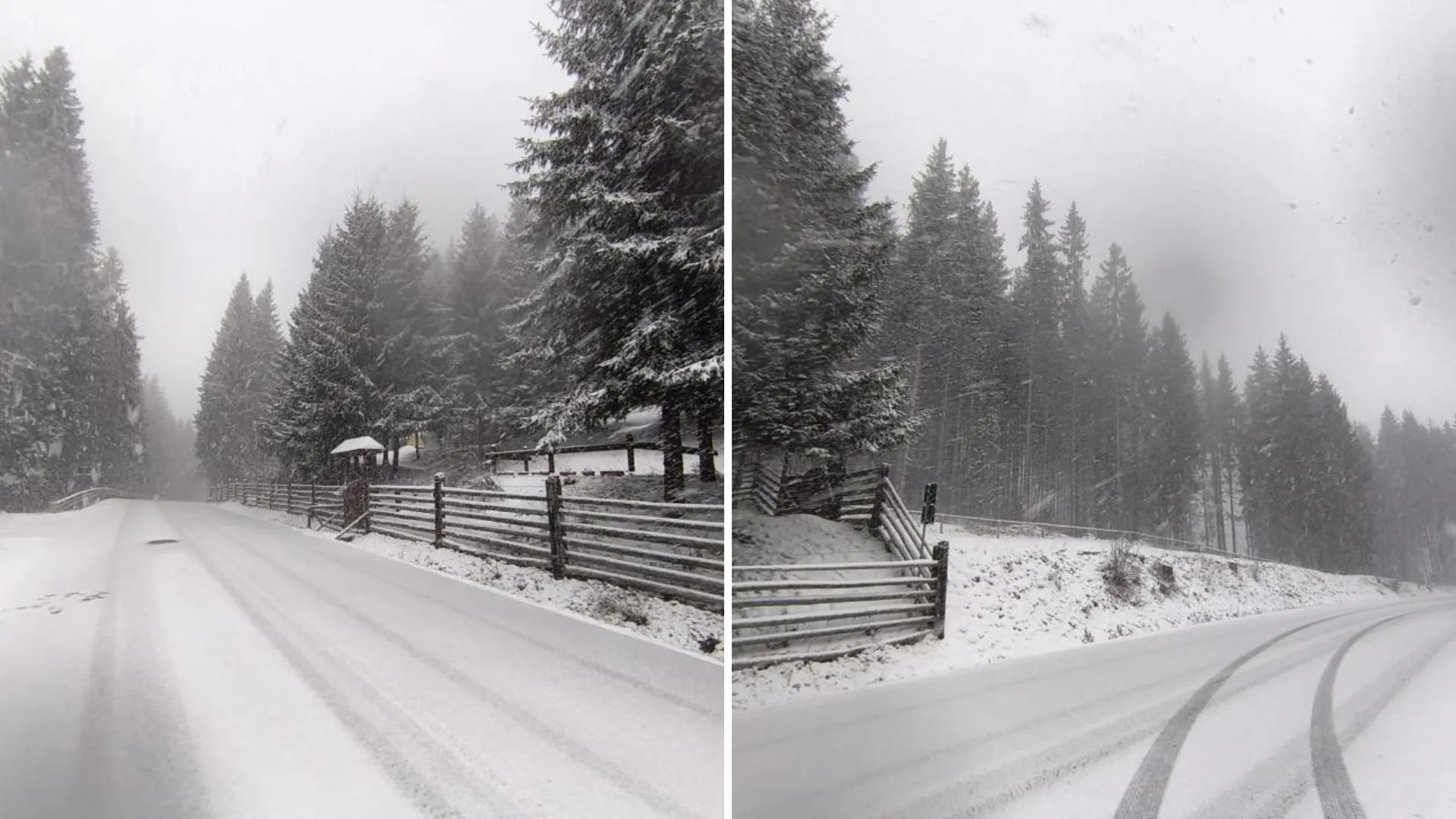 /VIDEO/ Iarna a revenit în forță la munte, în România: Ninsori și temperaturi de până la -12 grade