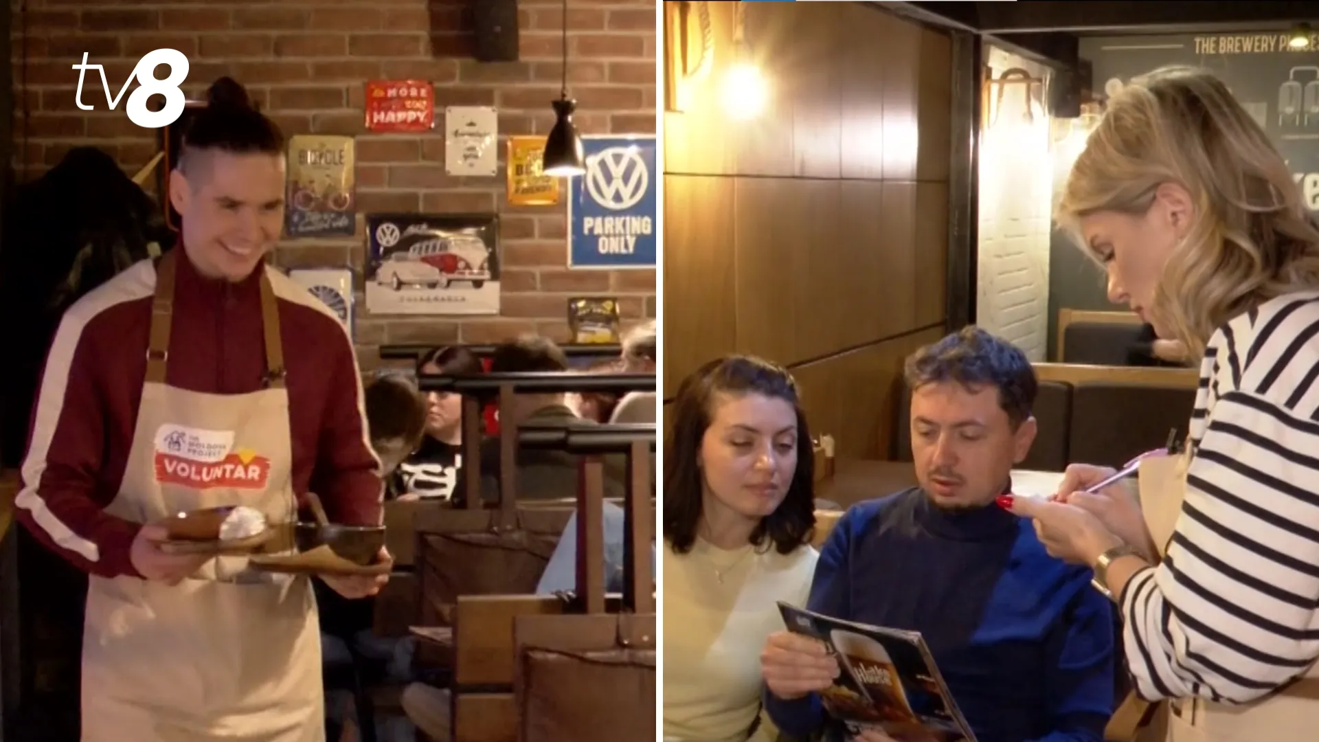 /VIDEO/ Vedete, chelneri pentru 3 ore: Banii colectați vor ajunge de Paște la peste 150 de familii nevoiașe