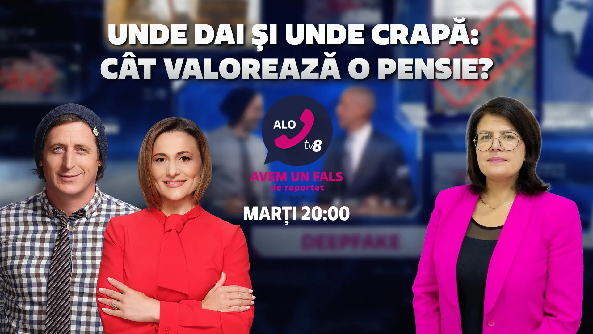 /PROMO/ Unde dai și unde crapă: Cât de sustenabil este sistemul de pensii? De la 20:00, doar la „Alo, TV8”