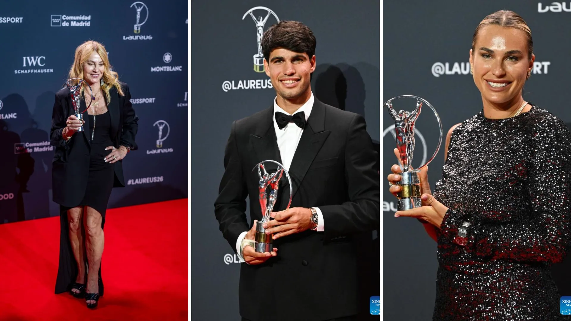Gala Laureus 2026: Carlos Alcaraz și Arina Sabalenka, sportivii anului. Ce premiu a primit Nadia Comăneci