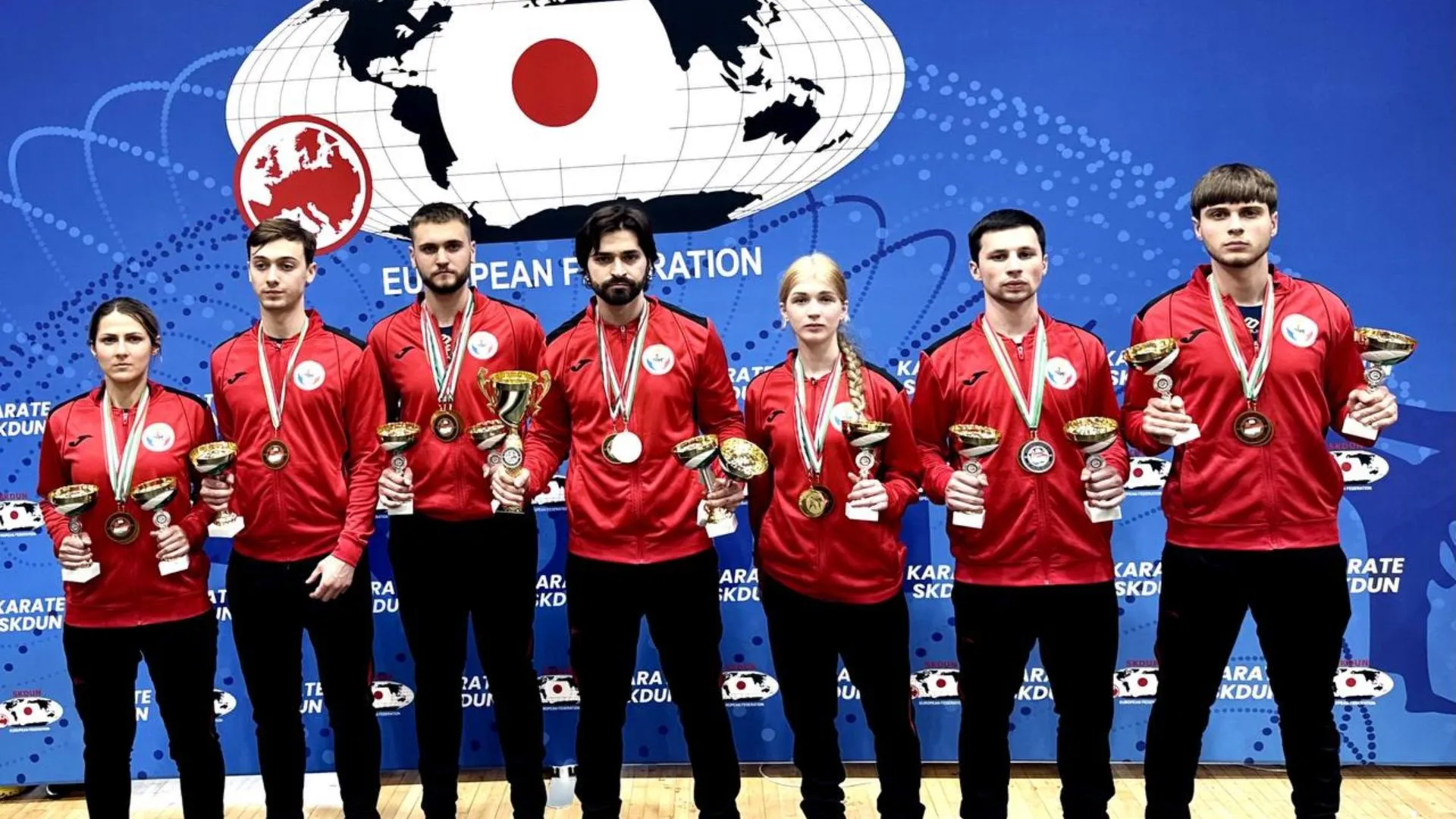 Palmares bogat pentru Republica Moldova: 11 medalii la Campionatele Europene de karate shotokan printre seniori