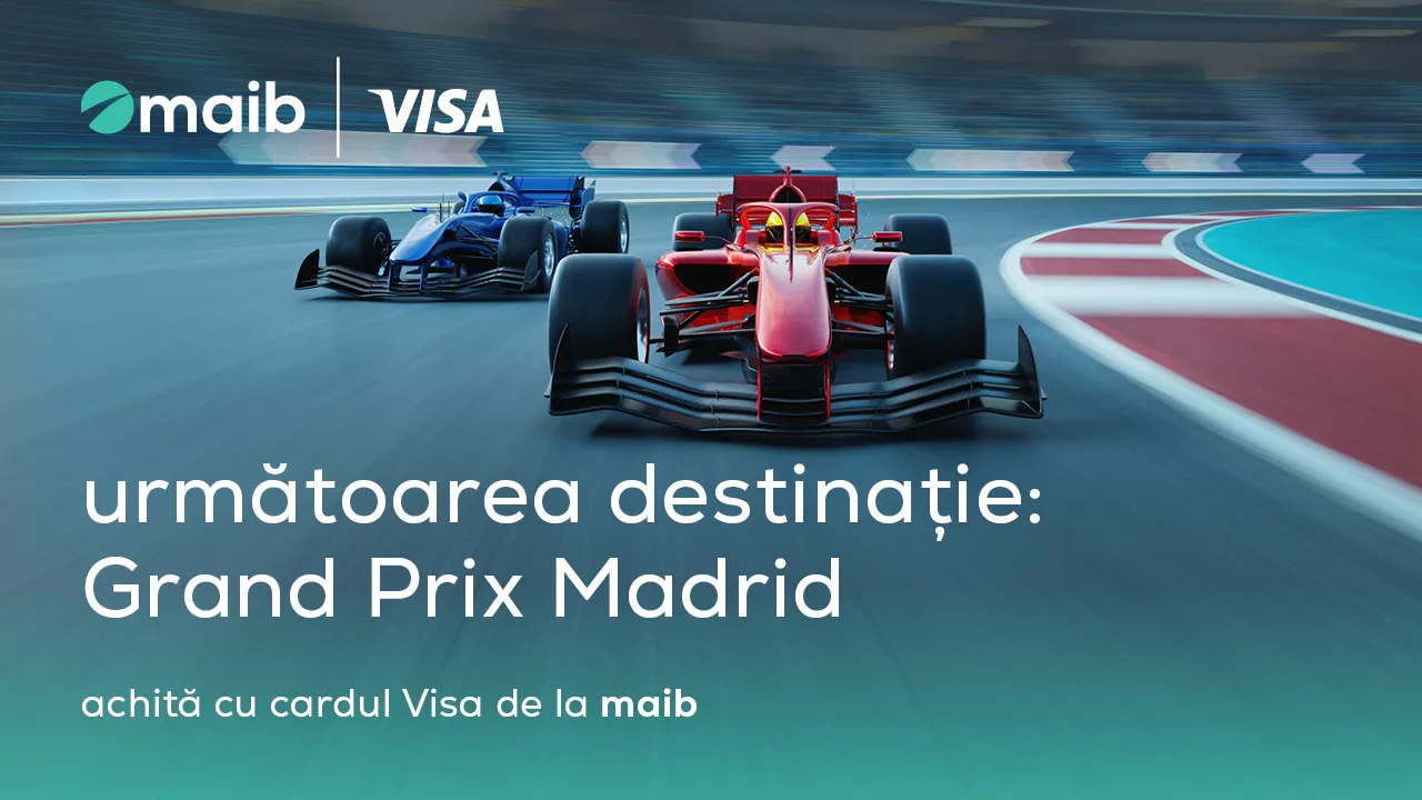 Următoarea oprire: Grand Prix-ul din Madrid, cu maib și Visa /P/