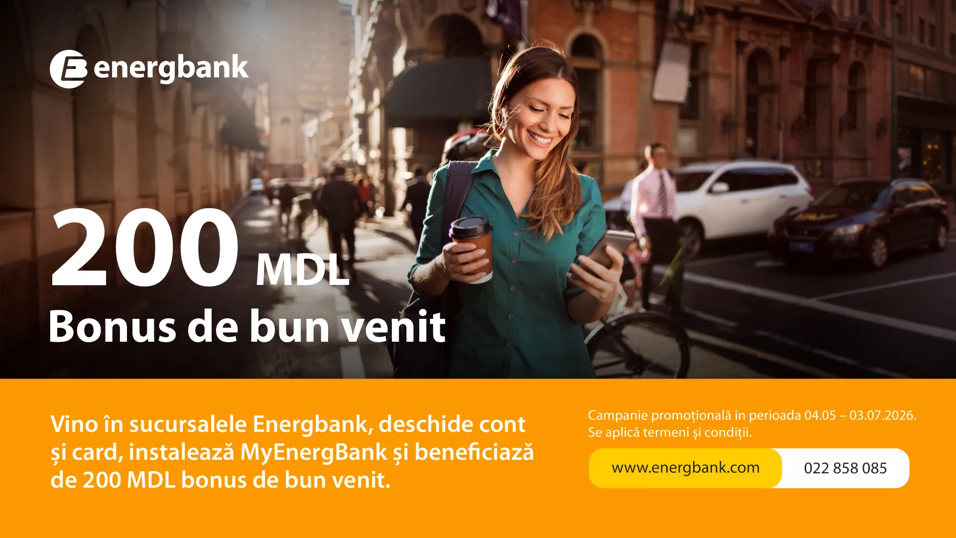 Energbank: 200 lei bonus de bun venit pentru clienții noi /P/