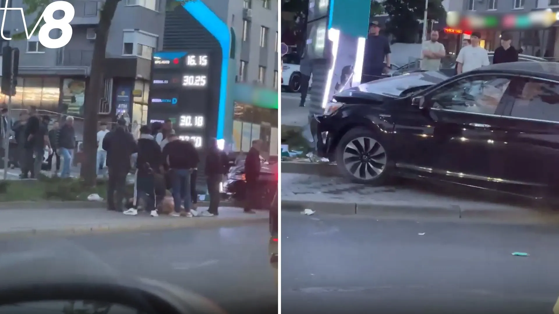 /VIDEO/ Accident pe o trecere de pietoni în Chișinău: O femeie, la spital după ce a fost lovită de mașină