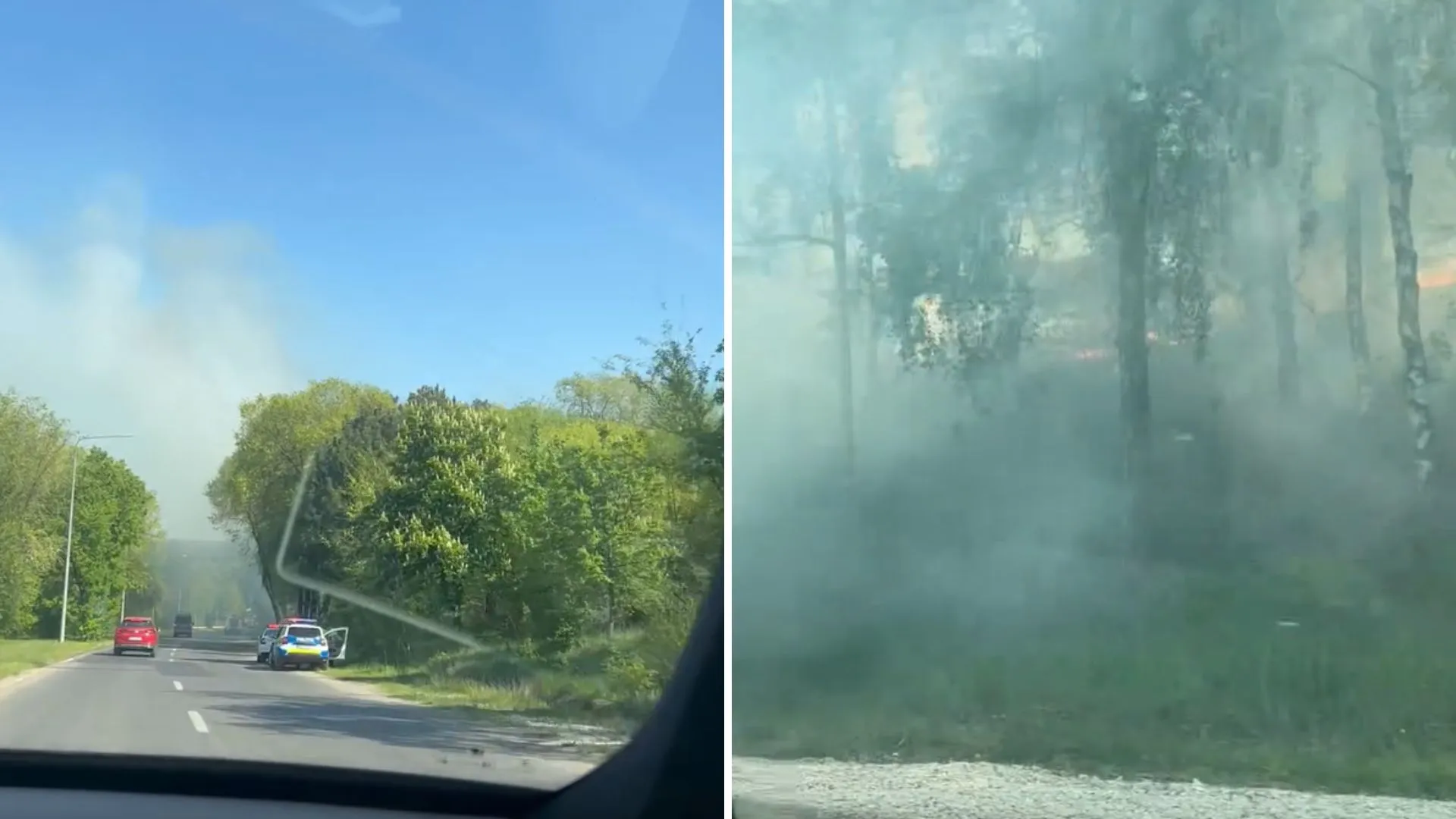 /VIDEO/ Incendiu de vegetație lângă Aeroportul Chișinău: Trei echipaje de pompieri intervin la fața locului