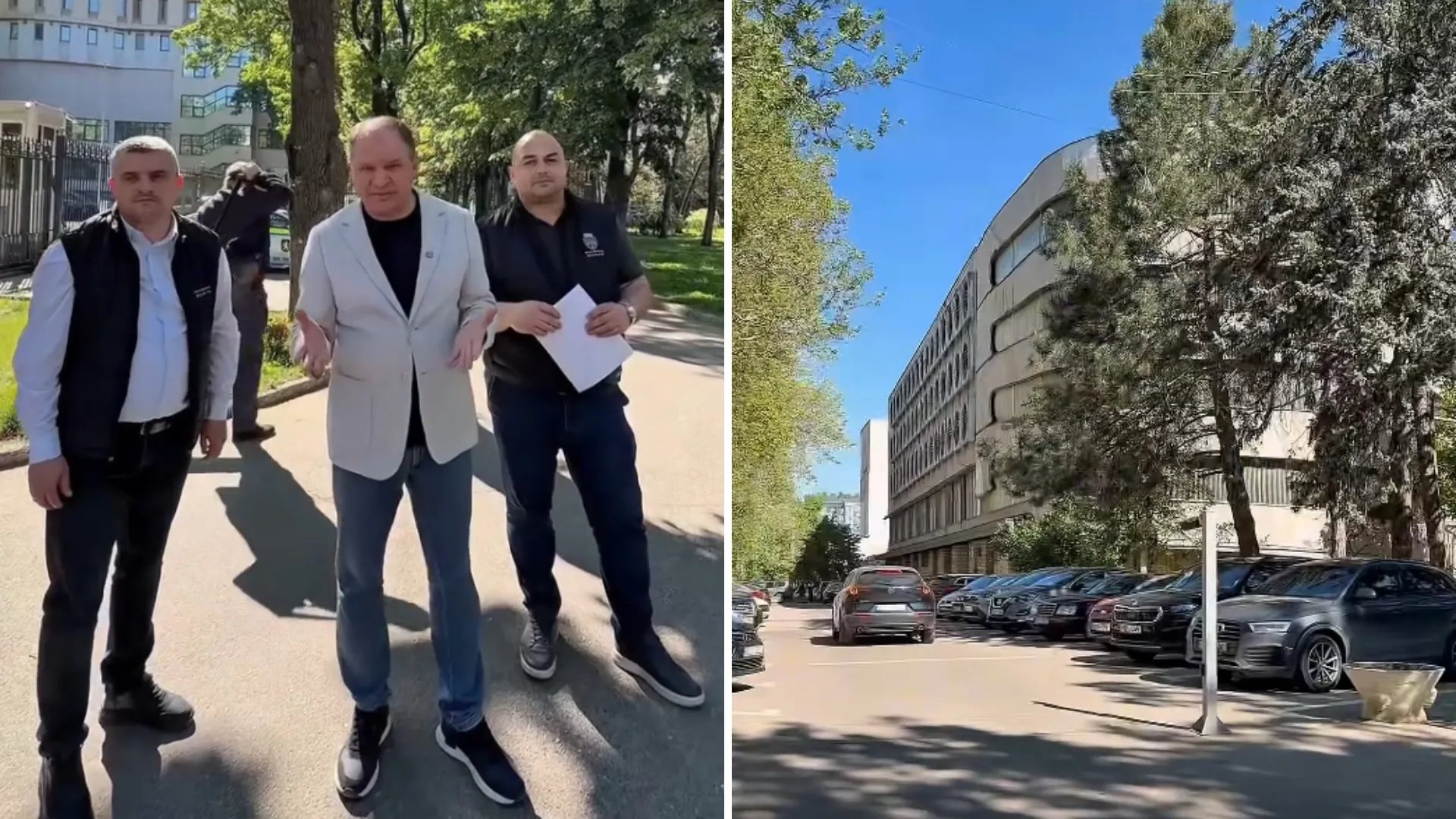 /VIDEO/ Acces liber în parcarea de la Parlament: Ion Ceban a scos barierele, PAS acuză spectacol politic