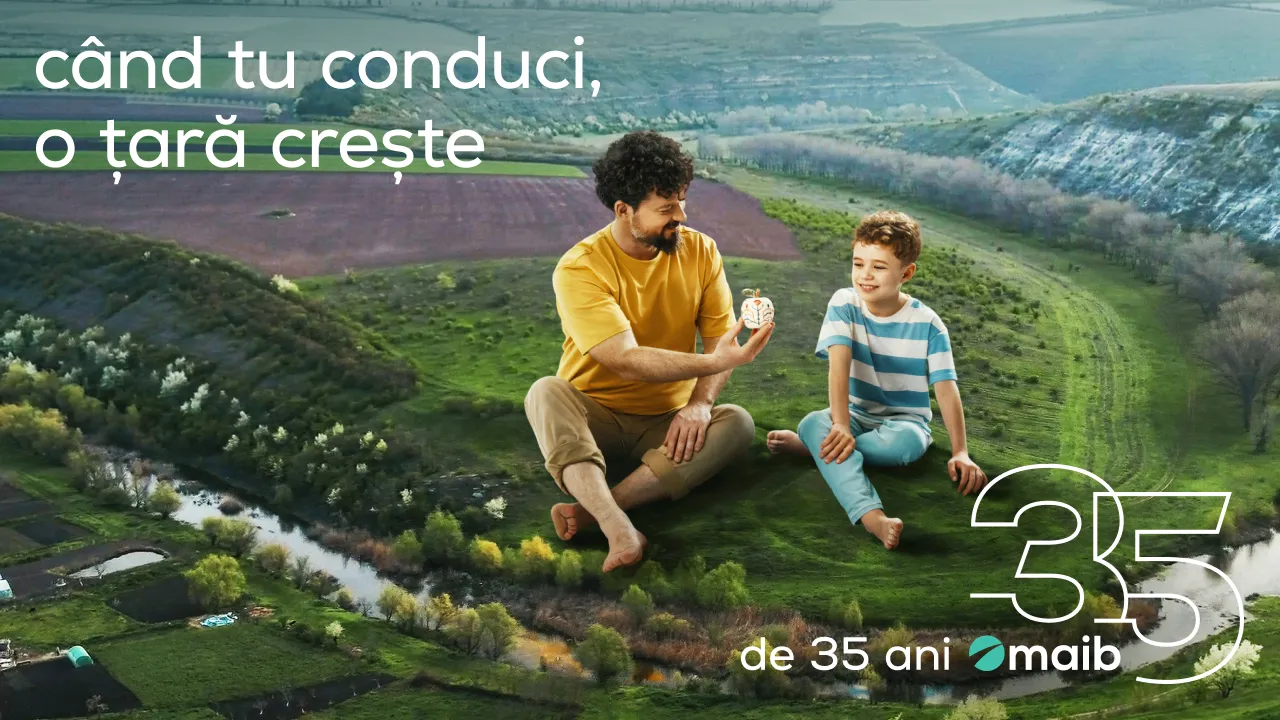 „Când tu conduci, o țară crește”. Maib marchează 35 de ani lansând spotul aniversar, parte din campania de brand /P/