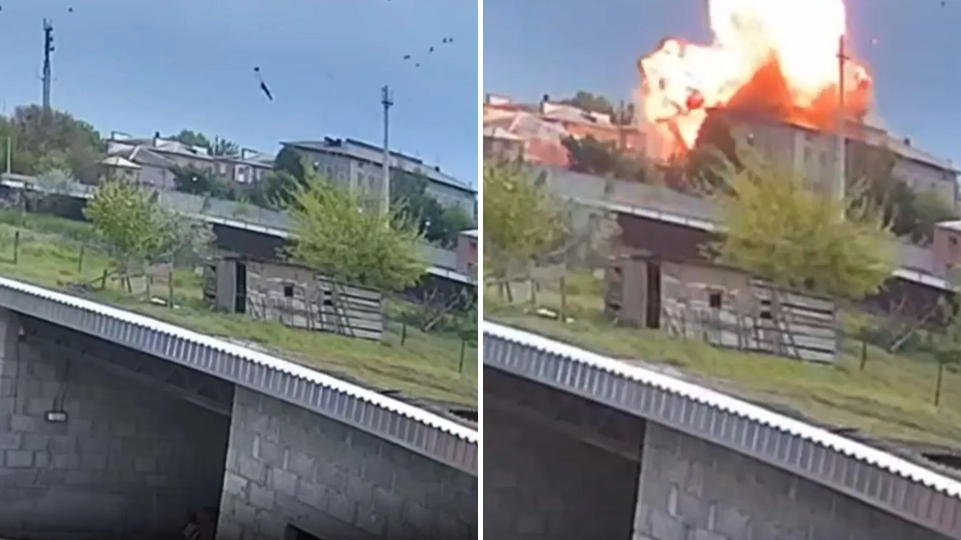 /VIDEO/ Dronele ucrainene au atacat Cecenia: Momentul în care sediul FSB din Groznîi este lovit