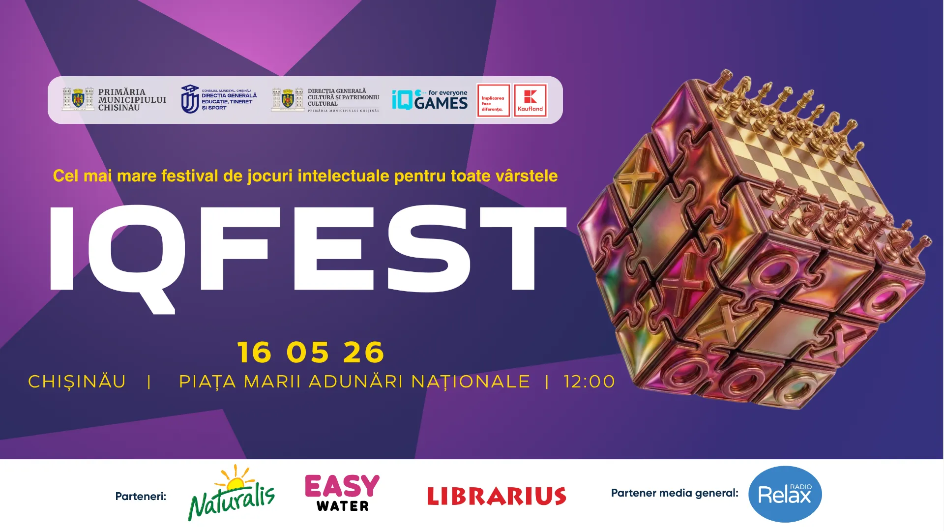 IQ FEST #2: Festivalul care îți pune inteligența la joacă revine pe 16 mai în PMAN /P/