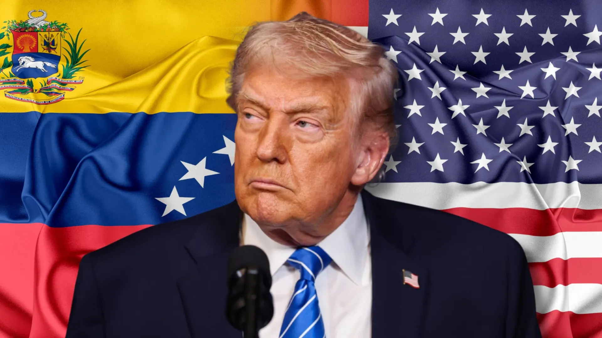 /FOTO/ „Al 51-lea stat”? Donald Trump publică o imagine cu Venezuala acoperită de steagul SUA