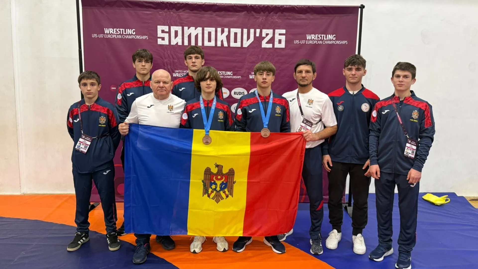 Dublu bronz pentru Moldova la Campionatul European de lupte U17: Vadim Țarelunga și Vlad Duminică au urcat pe podium