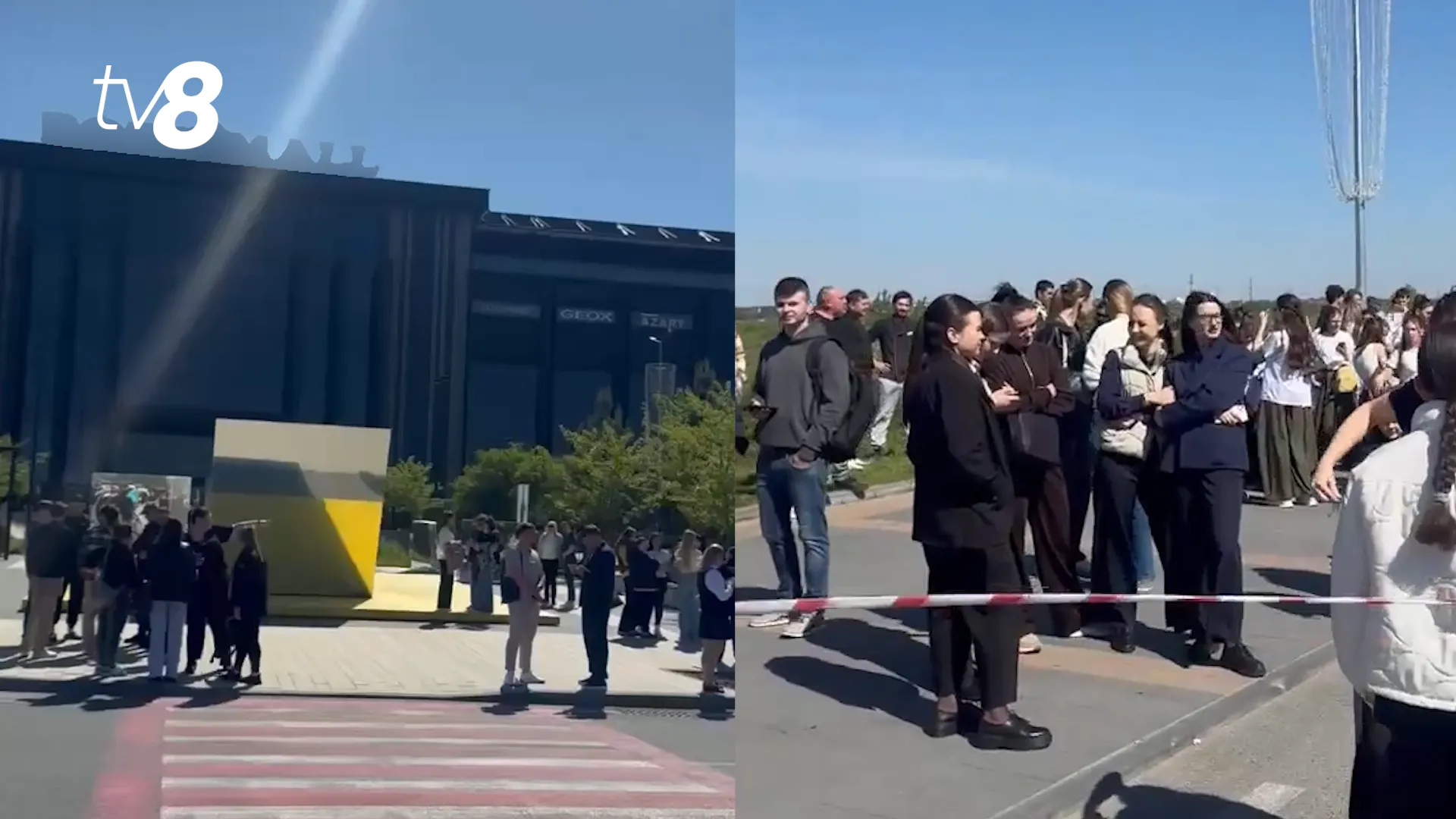 /VIDEO/ Alertă falsă cu bombă la un centru comercial din Chișinău: Oamenii au fost evacuați