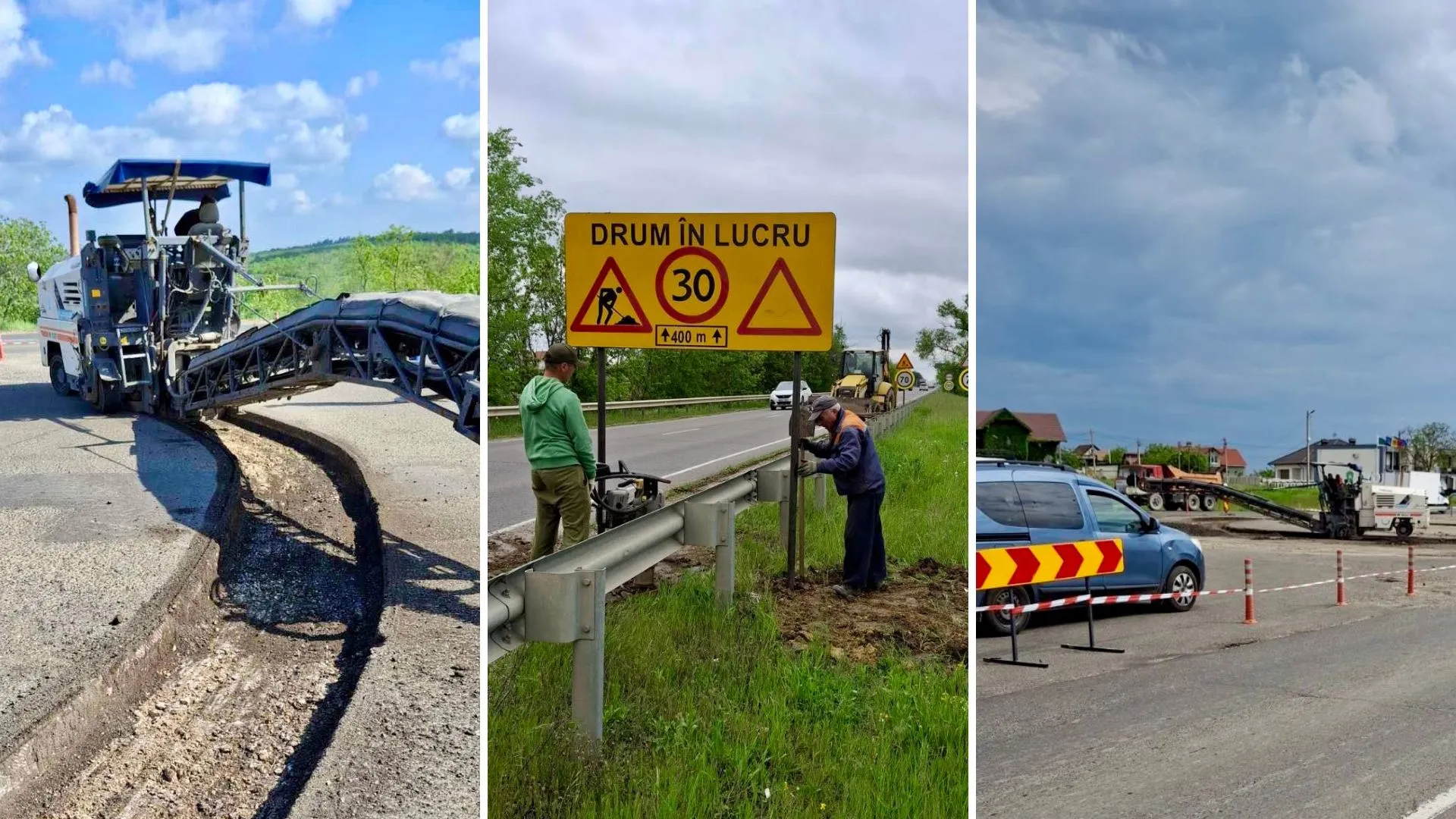 Atenție, șoferi: Trafic restricționat lângă Cricova. Cum se va circula pe durata lucrărilor la sensul giratoriu