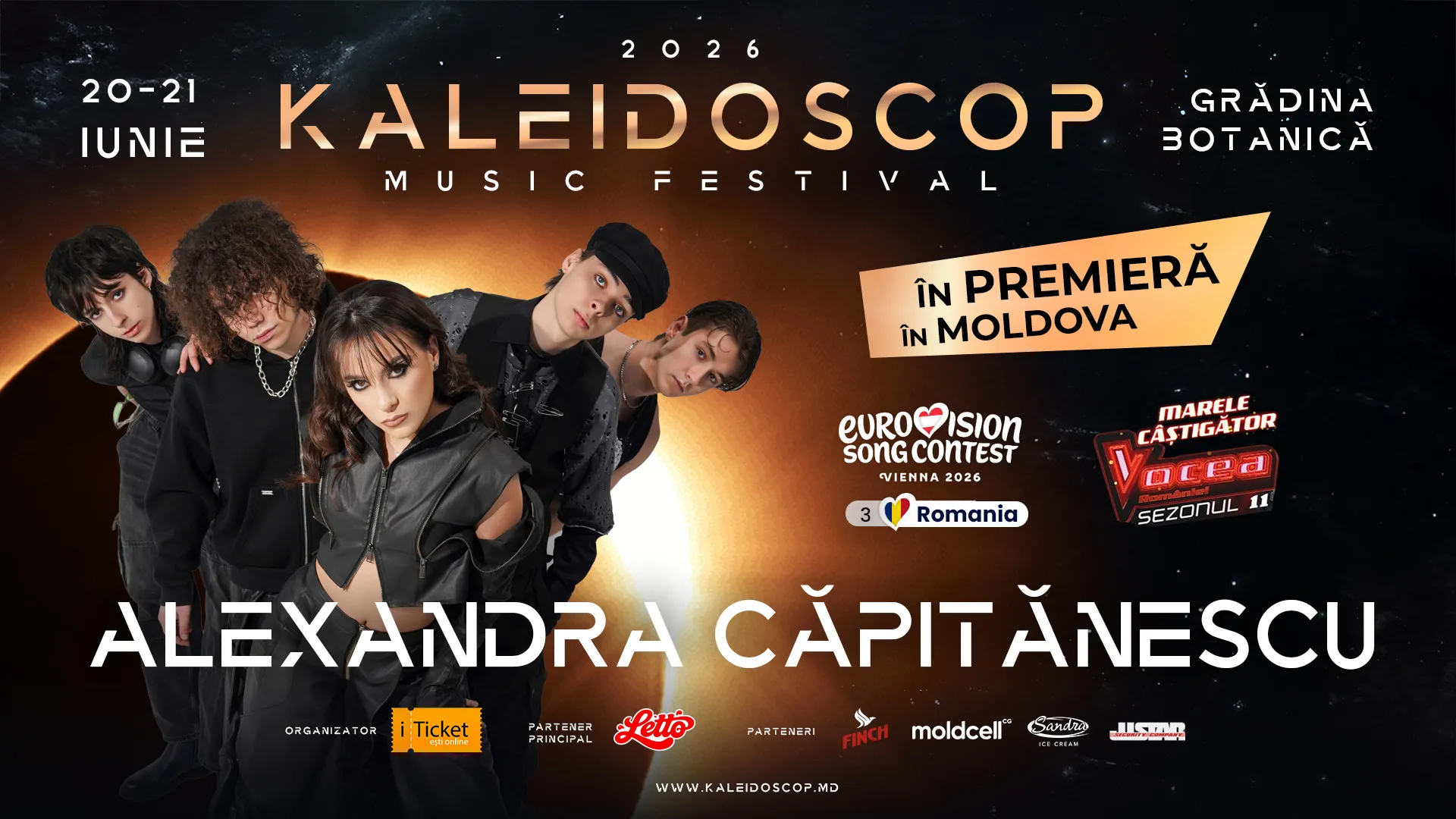 Surpriză în line-up-ul KALEIDOSCOP: Alexandra Căpitănescu vine la Chișinău /P/