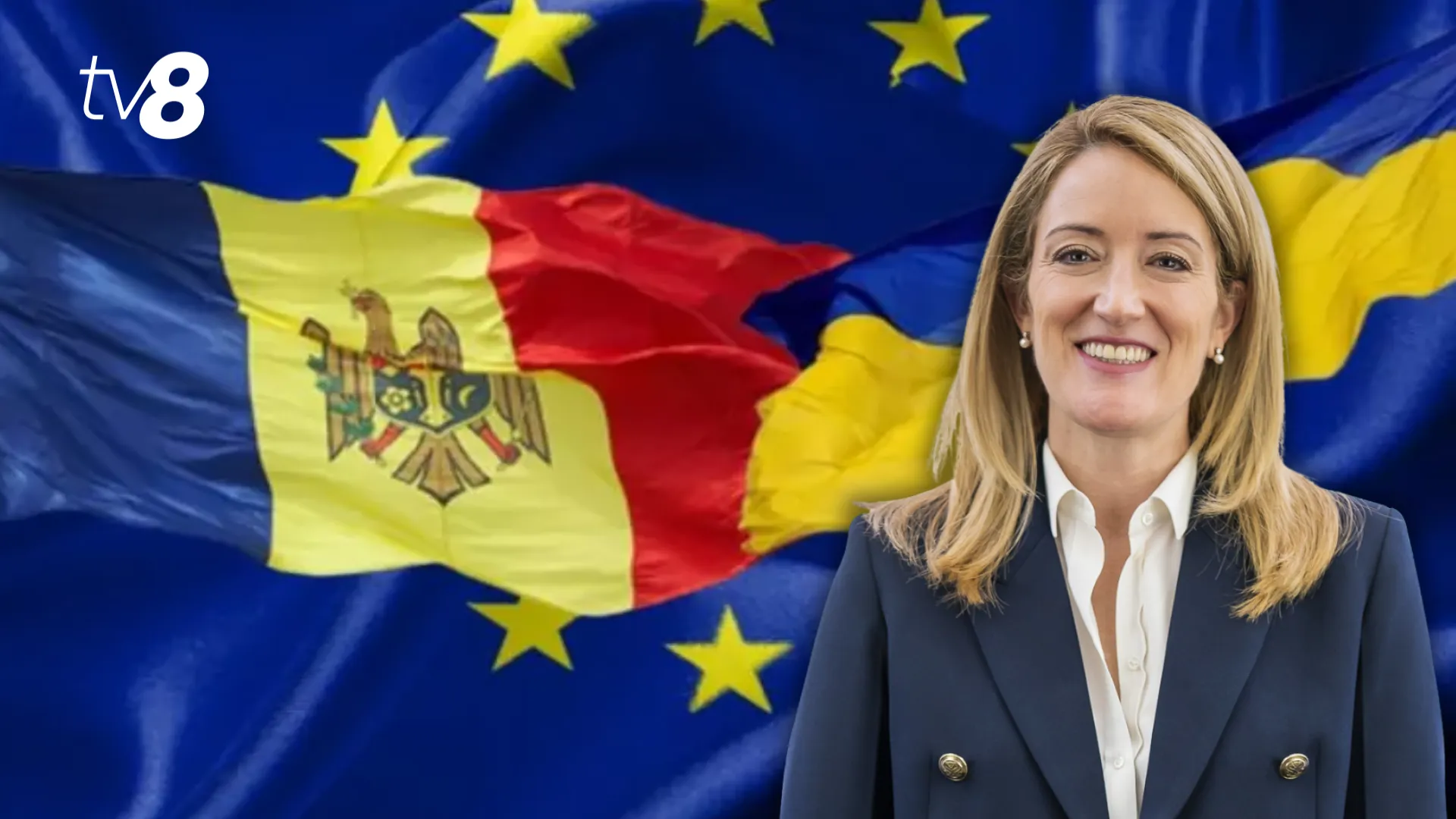 Roberta Metsola susține accelerarea aderării Moldovei și Ucrainei la UE: „Este în interesul altor țări să facă opusul”