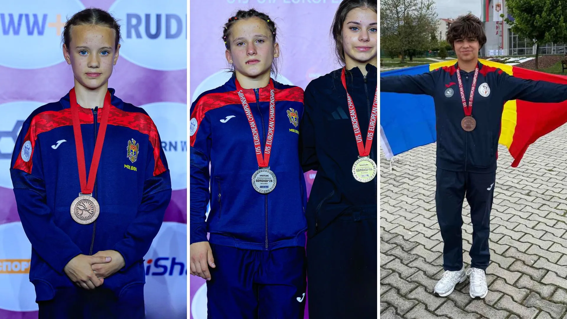 Patru medalii pentru Moldova la Campionatul European de lupte: Tinerele sportive au strălucit în Bulgaria
