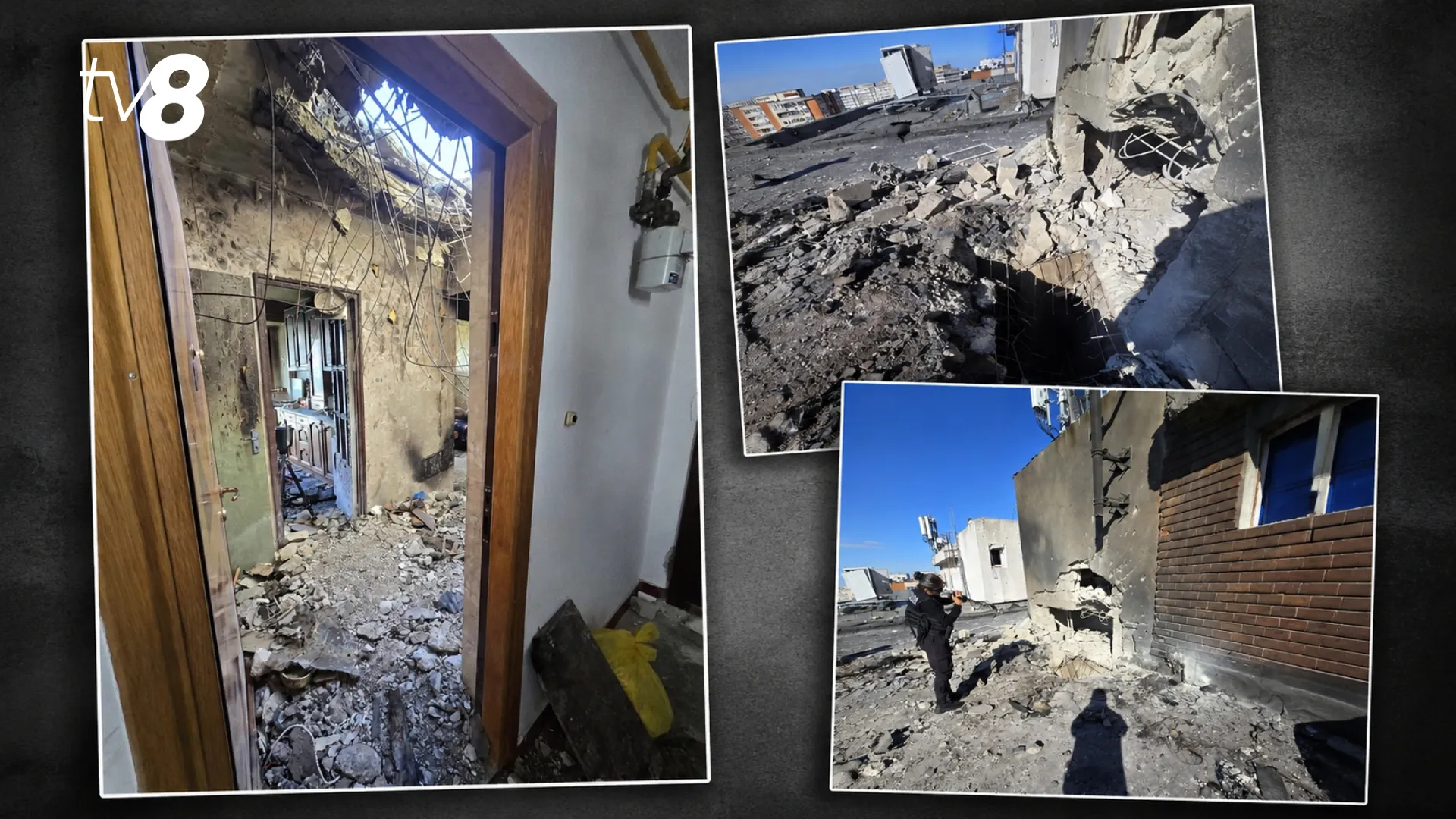 /FOTO/ „Am zis că e o bombă”: Mărturii despre drona explodată la Galați. Două persoane, cu atacuri de panică