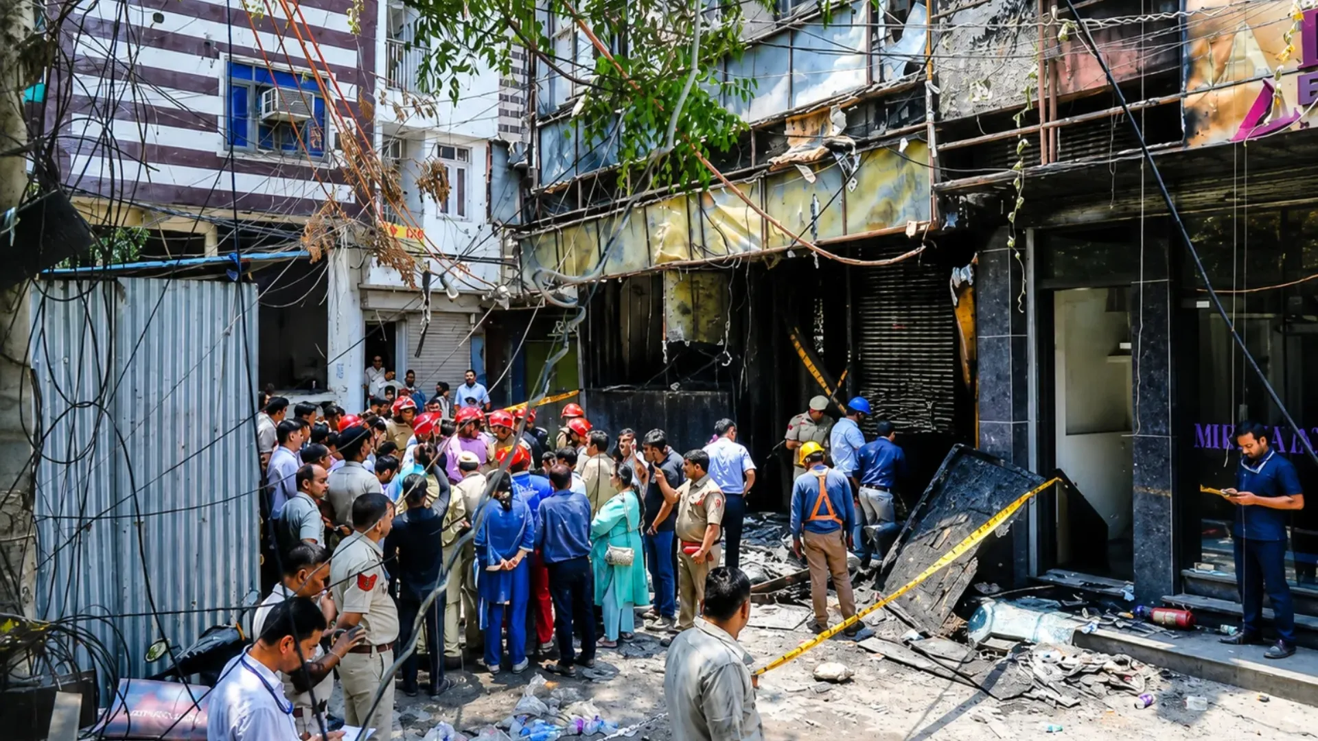 /VIDEO/ Incendiu catastrofal într-un hotel din India: 21 de persoane au murit
