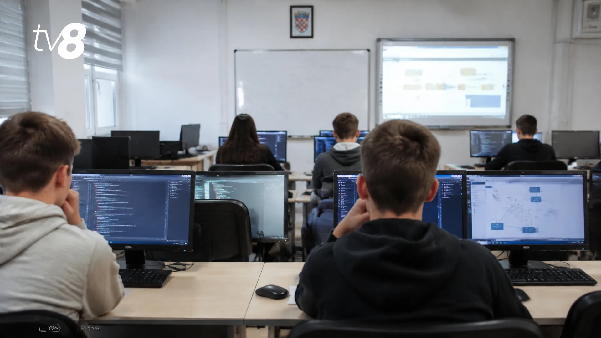 ELEVI INFORMATICĂ foto gen. de IA