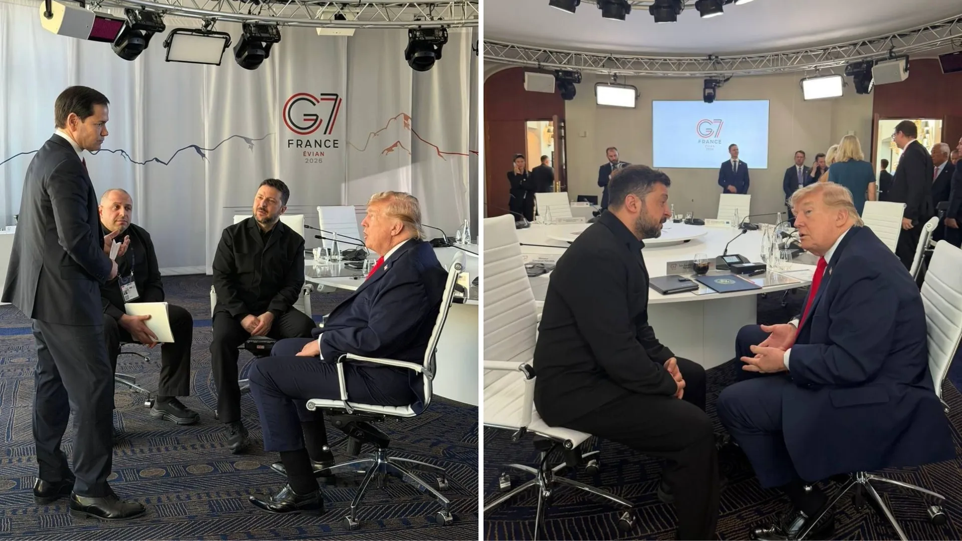 „Voi face tot ce pot”: Ce au discutat Trump și Zelenski la summitul G7 despre încheierea războiului
