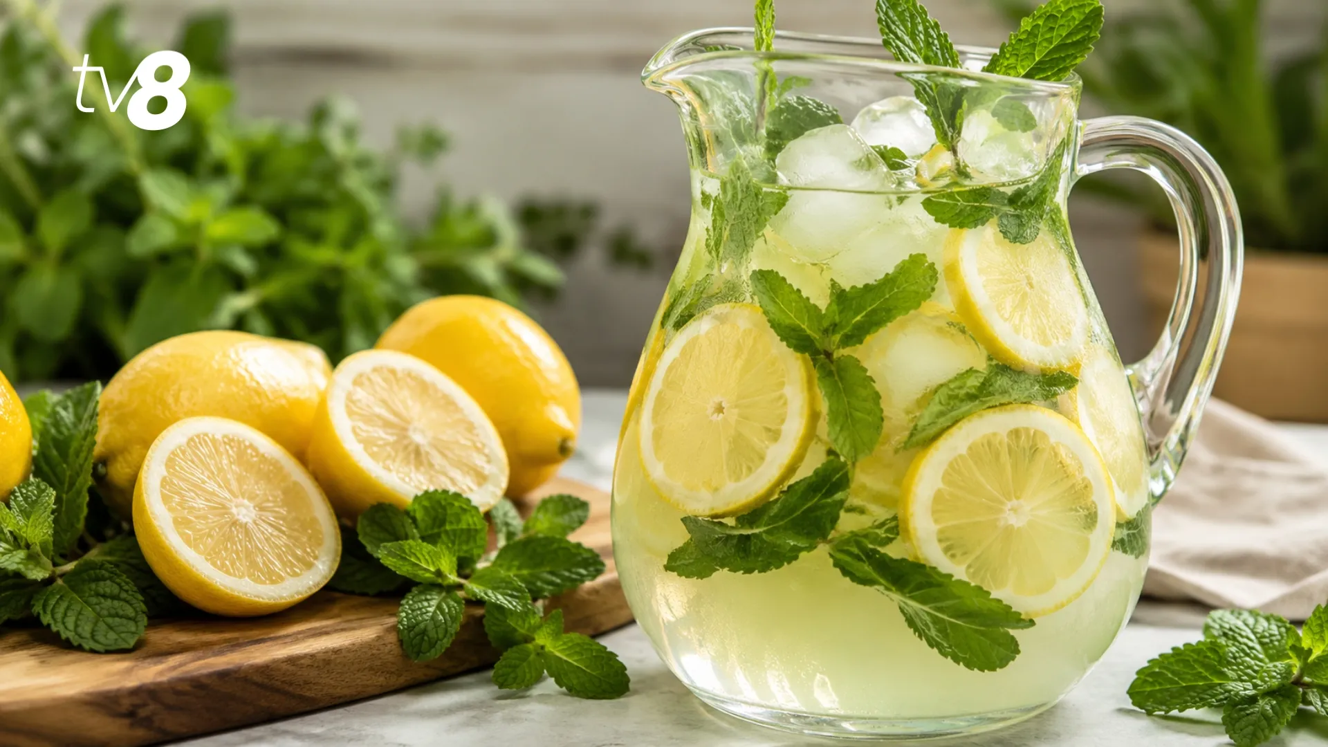 Limonadă cu mentă, fără zahăr: Rețeta de vară care se prepară rapid acasă