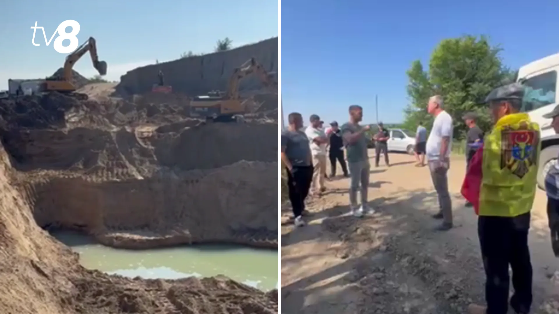 /VIDEO/ Vot ignorat la Coșnița? Lucrările la carieră continuă, iar localnicii au ieșit la protest