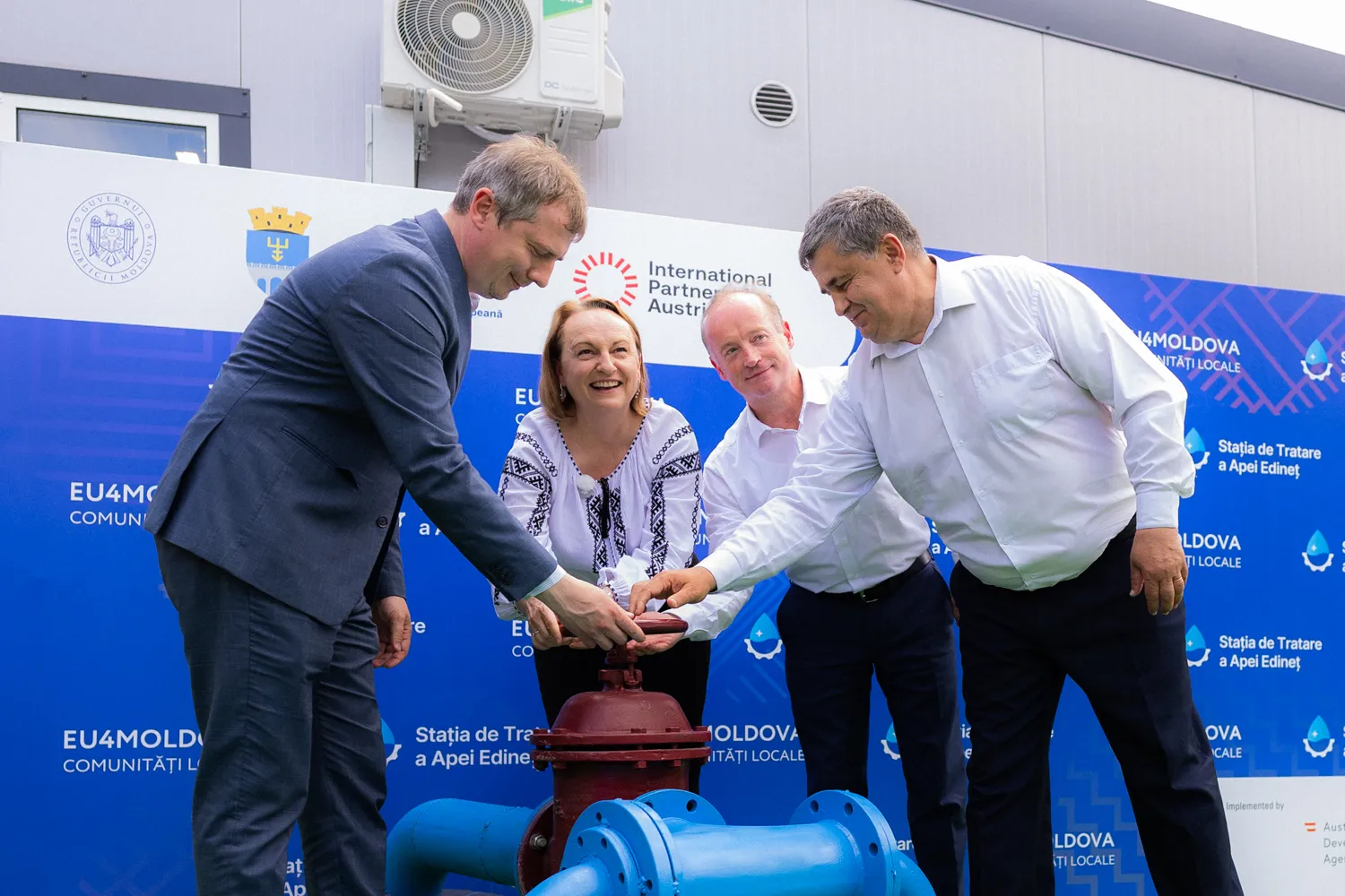 Edineț și Cupcini beneficiază de apă potabilă sigură datorită programului EU4Moldova: Comunități Locale /P/