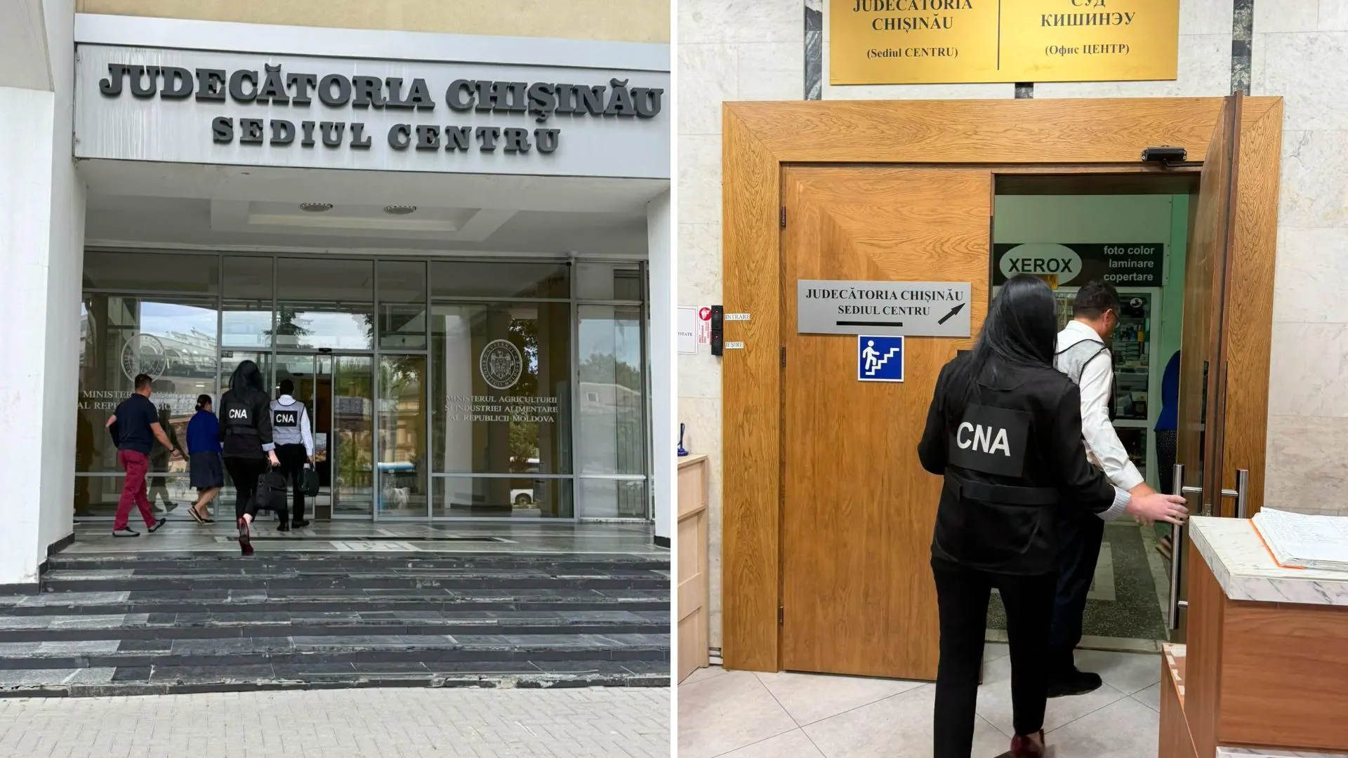 Percheziții la Judecătoria Chișinău: Un avocat și un angajat al instanței, reținuți într-un dosar de corupție
