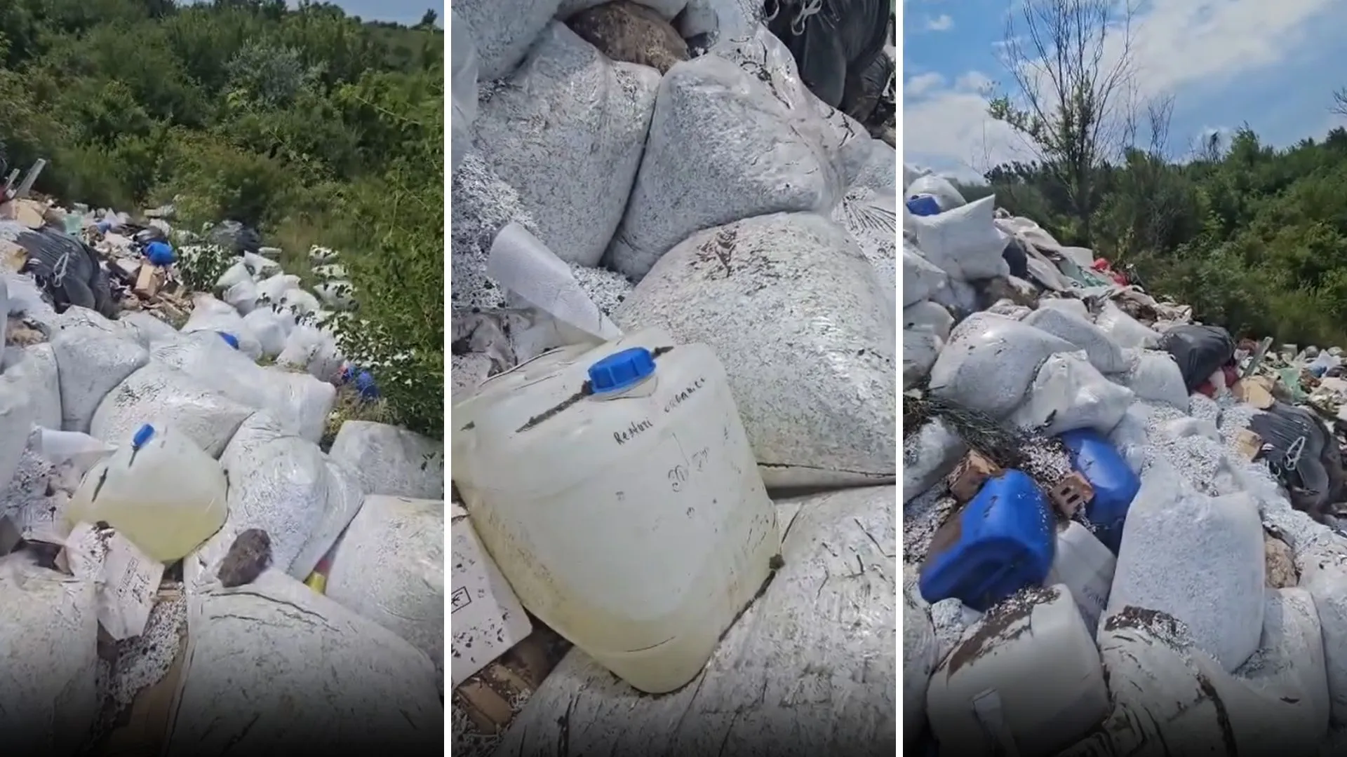 /VIDEO/ Deșeuri periculoase, descoperite la Bubuieci: Autoritățile caută responsabilii