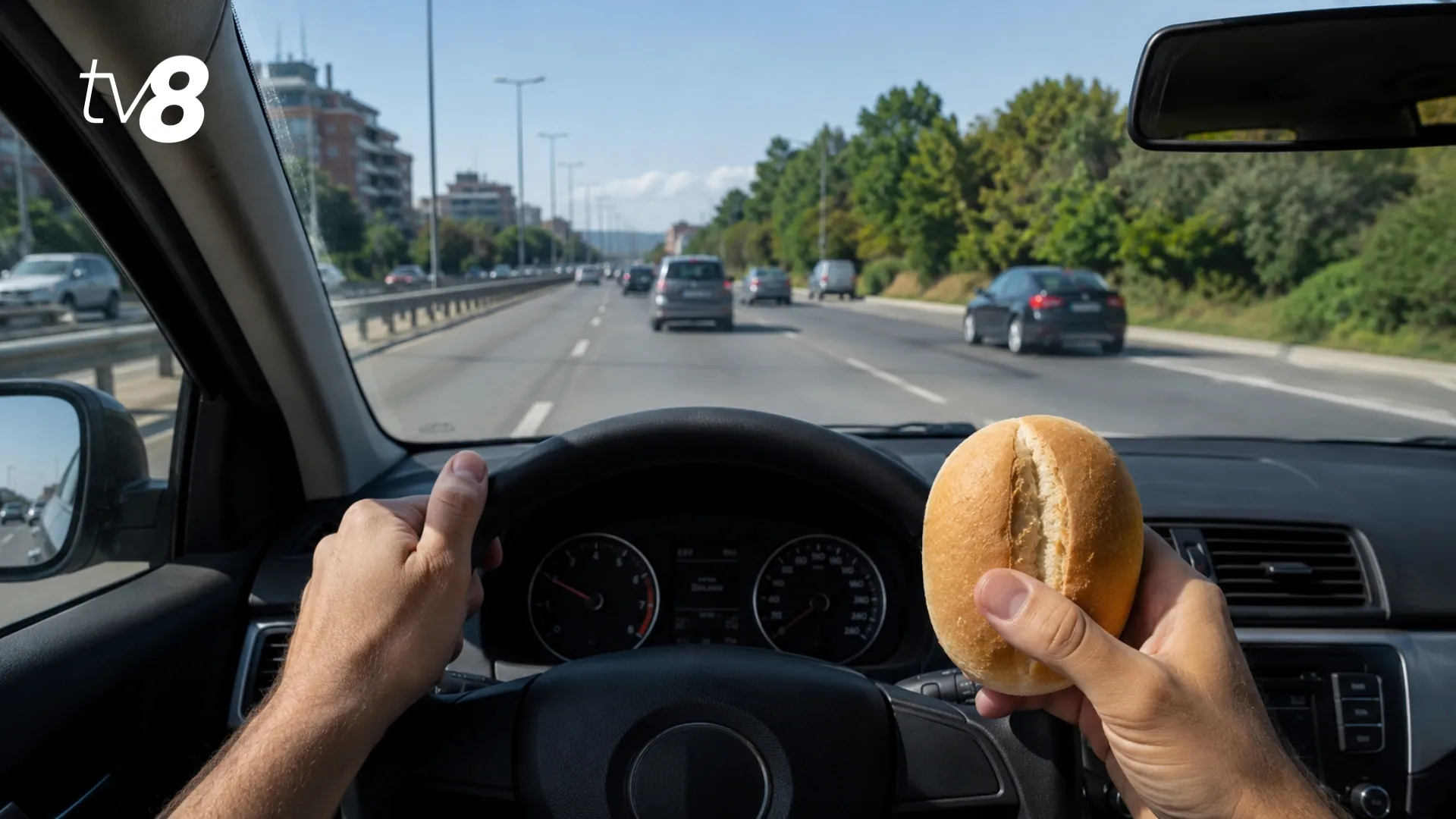 Mâncatul în mașină a devenit un obicei tot mai frecvent: Psihologul explică ce ascunde graba zilnică