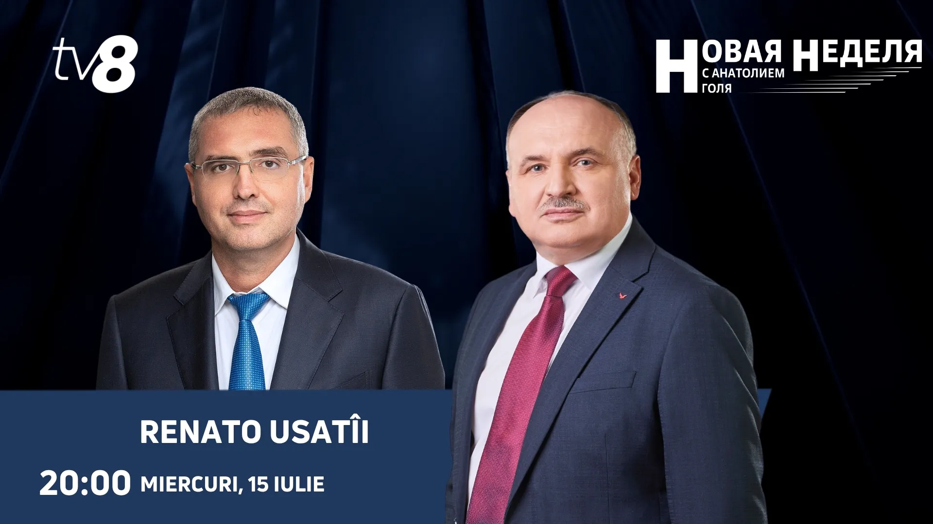 /LIVE/ Liderul Partidului Nostru, Renato Usatîi, invitat la „Новая неделя”